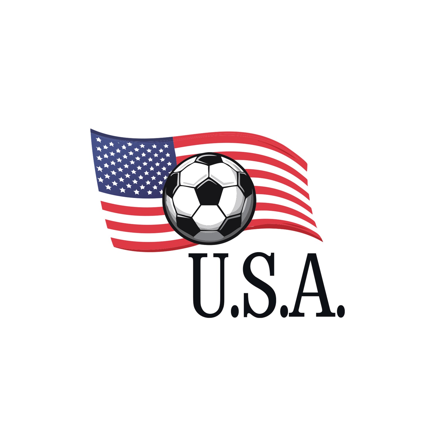 Patriotic USA Flag & Soccer Ball Ceramic Mug – Perfect for Soccer Fans!